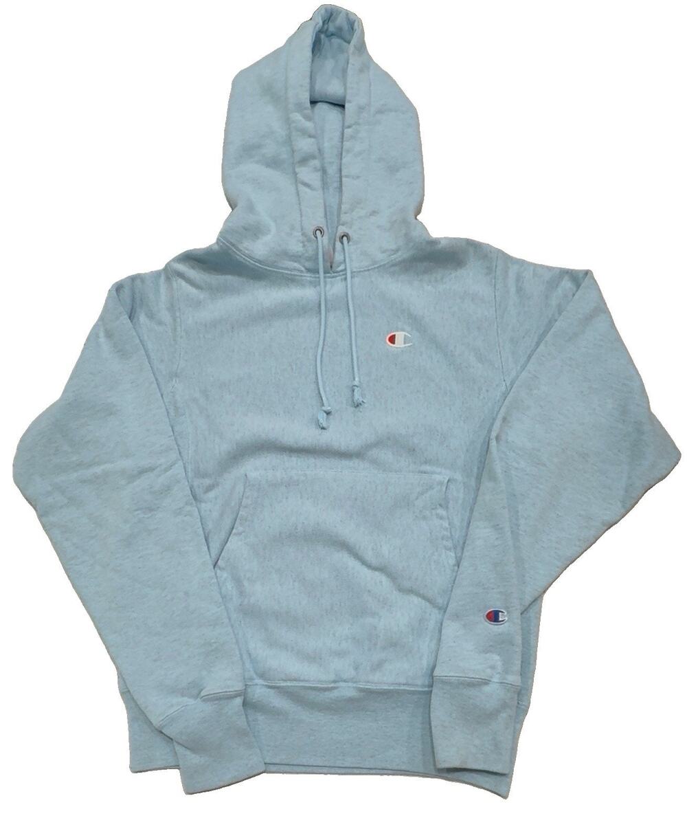 Champion Reverse Weave Hoodie Women’s XS Blue Pullover Fleece Sweatshirt WL7431